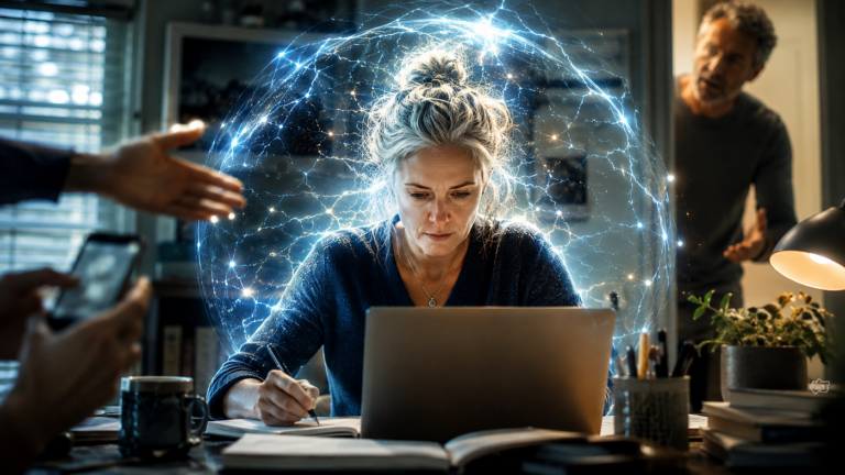 Being interrupted while in the gamma brain state